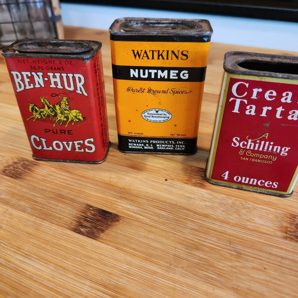 Vintage Spice Tins